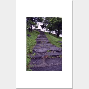 Steps on Campus of Far East Federal University, Vladivostok, Russia Posters and Art